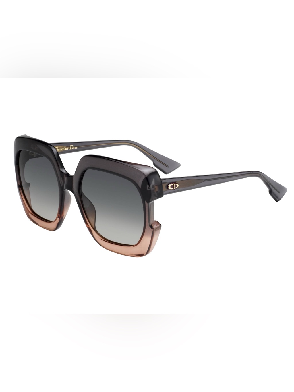 Dior Oversized Two-Tone Gaia Sunglasses
